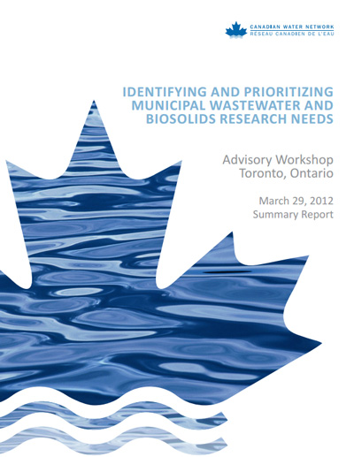 Identification et priorisation des recherches nécessaires sur les eaux usées et les biosolides municipaux
