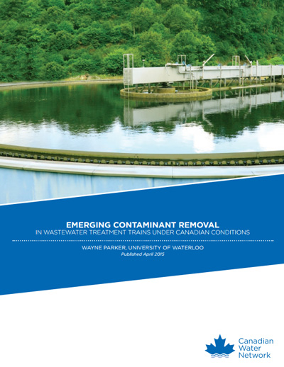 Emerging Contaminant Removal in Wastewater Treatment Trains Under Canadian Conditions