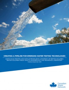 Creating a pipeline for emerging water testing technologies