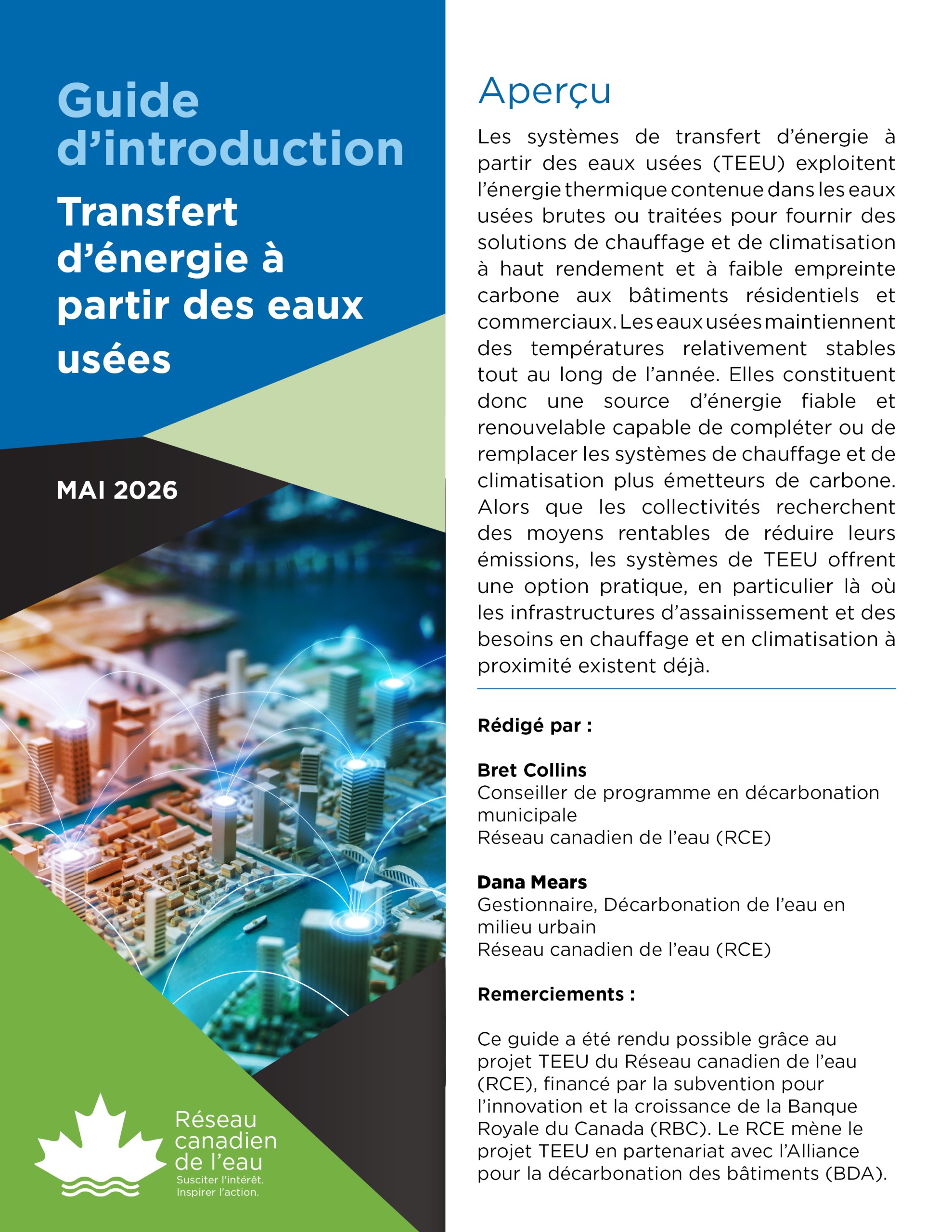 Introduction au transfert d'énergie dans les eaux usées